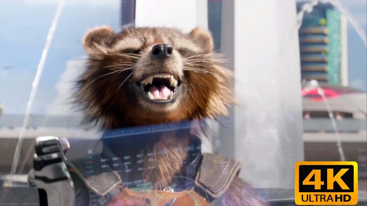 Click here to listen to Rocket Raccoon curse! [4K/Guardians of the Galaxy]