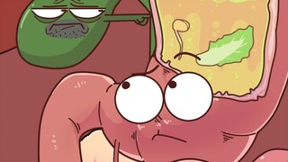 Suddenly giving the gallbladder so much work, the gallbladder can't bear it