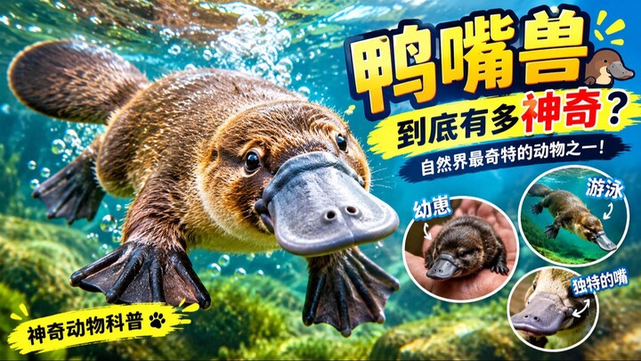 The Amazing Platypus: Nature’s Strangest Animal! 🦆🌿 | Amazing Animal Facts