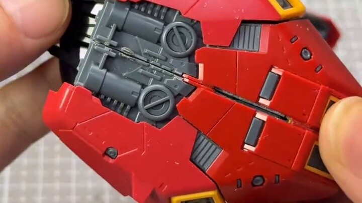 Transformasi versi sepeda motor RG Sazabi 2: sepeda motor berat, merakit Gundam tanpa mengikuti inst