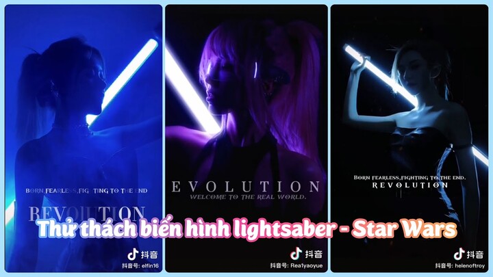 【抖音】Trào Lưu “Thử Thách Biến Hình Lightsaber (Kiếm Laser) Trên Nền Nhạc 《Infinity》