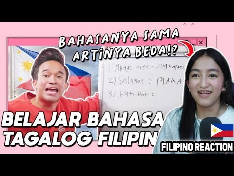 BELAJAR BAHASA FILIPINA‼ BAHASA FILIPINA MIRIP BAHASA INDONESIA‼ BENAR ATAU SALAH⁉️ | 🇵🇭 REACTION