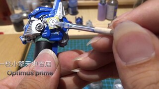 变形金刚 真人电影 大师级 mpm04 擎天柱  替换头雕 重涂 全过程 眼睛加灯可发光