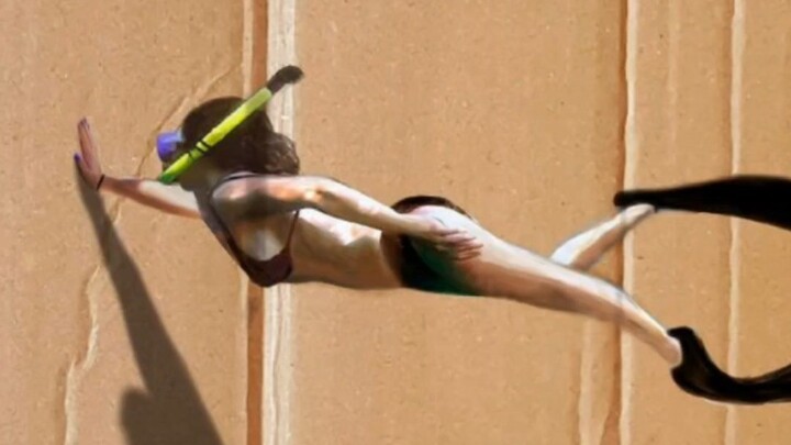 “Tanpa air laut tapi serasa di dasar laut” Gak punya sel artistik nggak bakal bisa bikin ini.