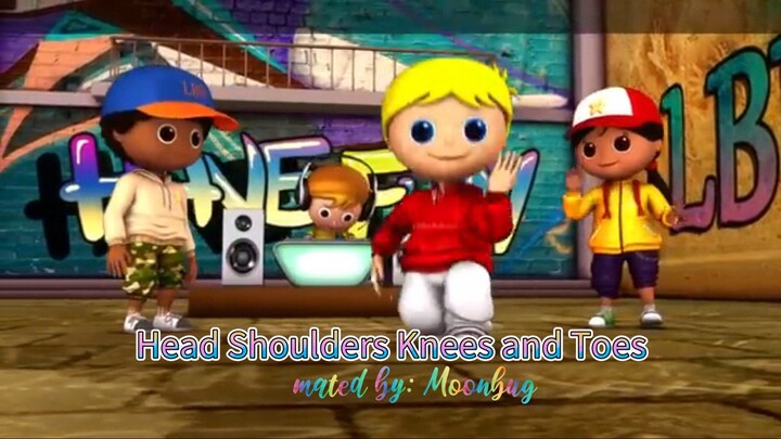 Head Shoulders Knees and Toes Let's Learn Nursery Rhymes with Little Baby Bum