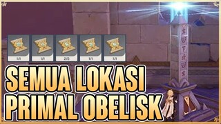 Semua Lokasi Primal Obelisk + Segel Suci Route - Genshin Impact 3.4