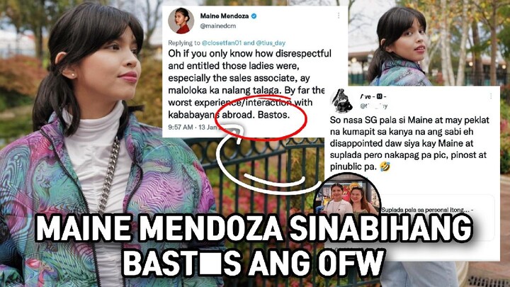 MAINE MENDOZA TINAWAG NA BAST♡S ANG OFW SA SINGAPORE