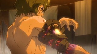 Seorang pemuda digigit zombie dan dicekik lehernya untuk menyelamatkan dirinya.