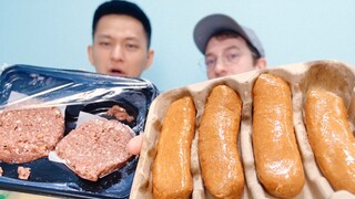 郭杰瑞从美国带来人造肉！美国黑科技人造肉还没五毛素肉好吃？