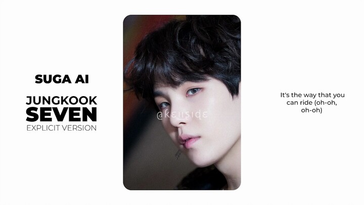 【AI COVER】BTS Min Yoon-gi Suga hát lại bài Seven (Nguyên bản: Jeon Jung-kook)