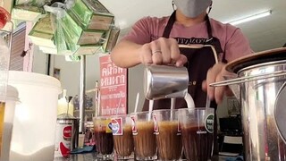 ถุงใหญ่มาก!!! อิ่ม อร่อย คุ้ม กาแฟโบราณรถเข็นเล็กๆริมทาง