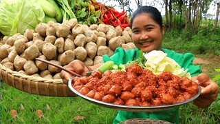 Yummy Cooking Beef hot dogs with Spice and salad Recipes & Cooking life