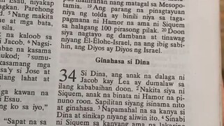 Pang Araw Araw na Talata.                           Genesis 34:1-4