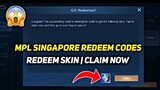 SINGAPORE 1 EPIC SKIN IN 1 CODE?! (CLAIM NOW) LEGIT100% | Mobile Legends 2021
