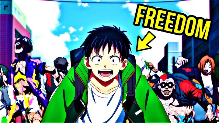Depressed Job Worker Finds Freedom After Zombie Apocalypse | Anime Recap