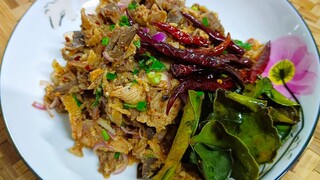 ลาบไก่บ้าน นานๆจะทำกินที พริกทอดใบมะกรูดทอดหอมๆ สไตล์ | ครัวบ้านๆ Channel