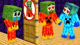 Monster School: Fire Family Zombie and Sinister Ice Stepmother - Sad Story - Minecraft Animation