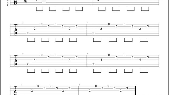 Nice Guitar Prelude Love Story Practice with Score