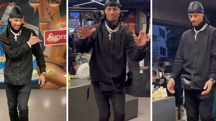 Hiphop Rhythm King Les Twins Laurent Shows Off Cool Freestyle Moves at Nike Concept Store in Spain