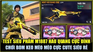 Free Fire | Test Siêu Phẩm M1887 Hào Quang Sức Mạnh Tuyệt Đỉnh - Chơi Sớm Bom Keo Mèo Mèo Cực Cute