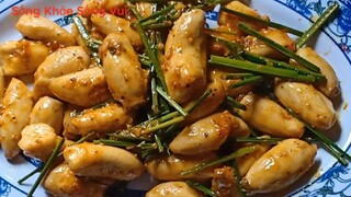 Nấm đùi gà rim mặn  Món chay ăn hết nồi cơm