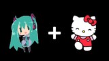 ฉันจะได้อะไรเมื่อรวม Hatsune Miku และ Hello kitty เข้าด้วยกัน