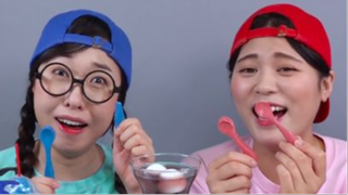 ăn Thực phẩm đỏ và Thử thách thực phẩm xanh DONA Việt Nam #asmrngon #mukbang