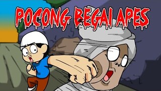 POCONG BEGAL APES - KARTUN HANTU LUCU | MAMAT THE GAPLEK STORY Eps 12