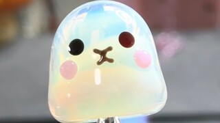Burning glass to make rabbits ~ Good luck in the Year of the Rabbit