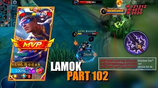 LAMOK PART 102 | BRUNO BEST BUILD AND EMBLEM SEASON 24 | Mobile Legends Bang Bang