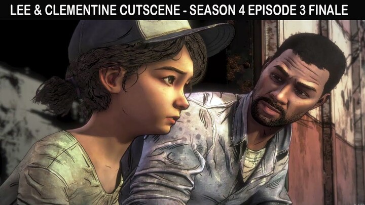 Lee and Clementine Scene - Telltale Walking Dead Season 4 Episode 3 FINALE