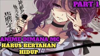 REKOMENDASI ANIME DI MANA MC HARUS BERTAHAN HIDUP PART 1