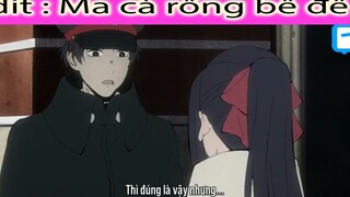 Chỉnh lại mũ lệch cho  a cbi đi đánh ma cà rồng #anime