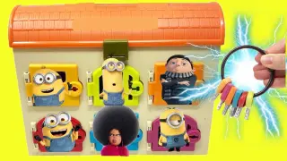 Minions The Rise of Gru Surprise Doors with Keys + DIY Crafts for Kids