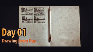 Day 01- DRAW Every Single Day 2020 | JK Art