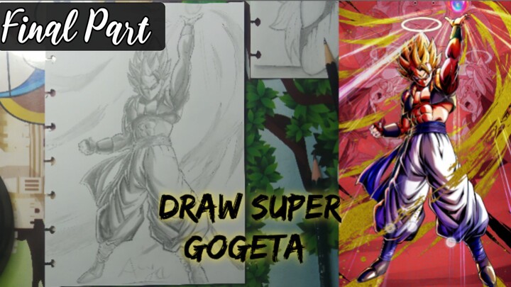 This Is The Greatest Fusion | How to Draw Super Gogeta (Finishing Touch) (BnW Version)