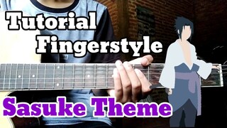 Tutorial Fingerstyle - SASUKE THEME | Gampang buat Pemula