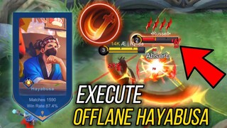 PRO OFFLANE HAYABUSA GUIDE WITH EXECUTE | MOBILE LEGENDS