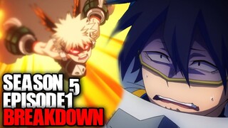 Class 1A vs The Big 3 / My Hero Academia Season 5 Episode 1 Breakdown