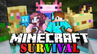 PERMINTAAN KALIAN BERBURU TOTEM AXOLOTL SUPER LUCU !! Minecraft Survival Rainbow = Mob Totem [#5]