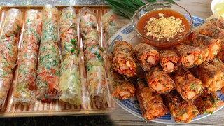 BÁNH TRÁNG CHIÊN- Cách làm bánh tráng chiên chấm mắm me siêu ngon @HANG CAN COOK