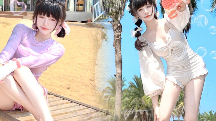 The first experience of a girl's high-cut swimsuit! 【Ding Ding Ding Dangdang】