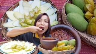 กินมะม่วง มะเฟือง แจ่วปลาร้า ยกครก หืมๆน้ำลายแตก20/1/2021
