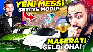 OHA OYUNA MESSİ GELİYOR!! 😮 YENİ ARABA MASERATİ EFSANE GÜNCELLEME! | PUBG MOBILE