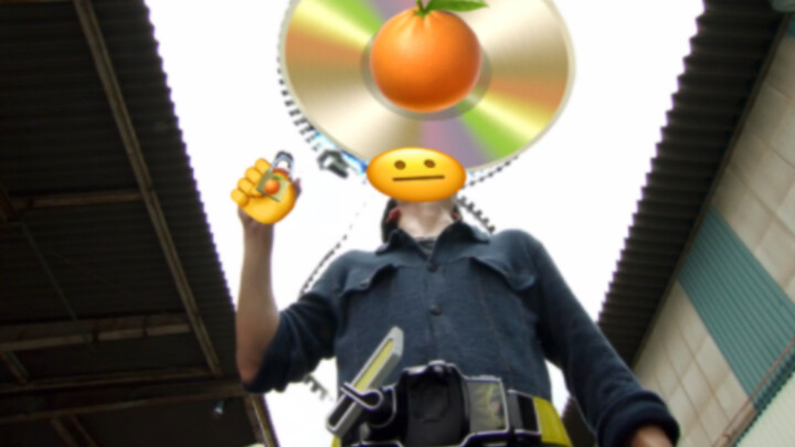 [Orange Arms/Kamen Rider Armor] Pukulan oranye besar tapi emoji