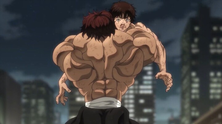 Yujiro activates Turtle Back, Baki activates Ghost Brain, the strongest father and son battle finall