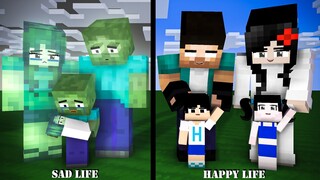 Monster School: Good zombie Brother |RIP Family Zombie - Sad Story - Minecraft Animation