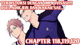 Alur Cerita BLUE LOCK Chapter 118,119,120 - DUEL SENGIT ITOSHI BERSAUDARA