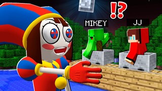 How JJ and Mikey ESCAPE From GIANT POMNI MONSTER? - in Minecraft Maizen