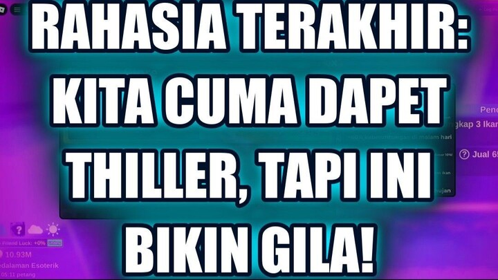🔥 RAHASIA TERAKHIR: KITA CUMA DAPET THILLER, TAPI INI BIKIN GILA!
